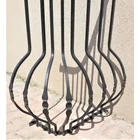 Kovácsoltvas sarokrács, hosszúság felül: kb. 49cmszélesség felül: kb. 26 cm