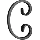 Kovácsolt C elem, 70x110mm, 12x6mm (027/B)