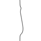 Klasszikus hasas pálca élmángorolt négyzetacélból (046/B)