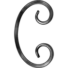 Kép 1/4 - Kovácsolt C elem, 75x125mm, 12x6mm (018/E)