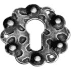 Kép 1/2 - BADIA light kulcslyukrozetta, ezüst antik lakkozott (798)