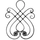 Klasszikus elem, díszrozettával mindkét oldalon, szegecselt (304)