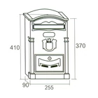 Kép 5/5 - Postaláda ARTHUR fekete (039)