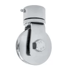 Harmónika kapu görgő, forgó konzollal, csapágyas