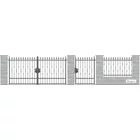 Modern design pálca mángorolt négyzetacélból (041)