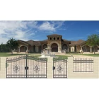 FERTŐD kovácsoltvas nagy-és kiskapu, kerítésmező