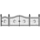 HÉVÍZ kovácsoltvas nagy-és kiskapu, kerítésmező