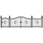 HÉVÍZ kovácsoltvas nagy-és kiskapu, kerítésmező