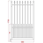 ARGO kovácsoltvas kiskapu standard méretben gyártva