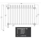 COURMAYEUR kovácsoltvas kerítésmező standard méretben gyártva