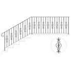 Csavart pálca sima négyzetacélból (138)