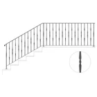 Modern design pálca mángorolt négyzetacélból (041)