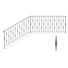 Modern design pálca mángorolt négyzetacélból (148)