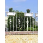 Kovácsolt elem szkálamintás laposacélból (536)