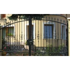 Kovácsolt elem szkálamintás laposacélból (536)