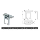 Sínpálya tartó, 24mm (631.24)