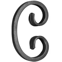 Kovácsolt C elem, 60x95mm, 12x6mm (027/A)
