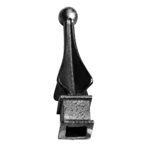 Öntvény csúcsdísz, pálcára húzható, nem tűzihorganyozható (053)