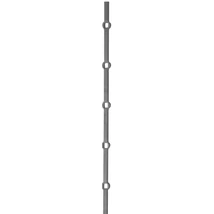 Lyukasztott négyzetacél, 12x12mm, 2m (378)