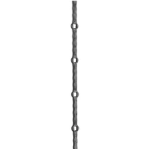 Lyukasztott négyzetacél, mángorolt, 12x12mm, 2m (376)