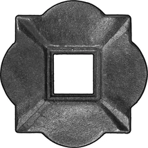 Talprozetta, 100x100x10mm, 30mm (234/A)