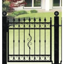 VELENCE kovácsoltvas nagy-és kiskapu, kerítésmező