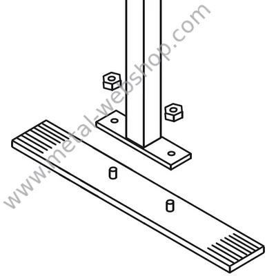BIG FOOT, CITY oszlop-talpkonzol kerítésmezőkhöz