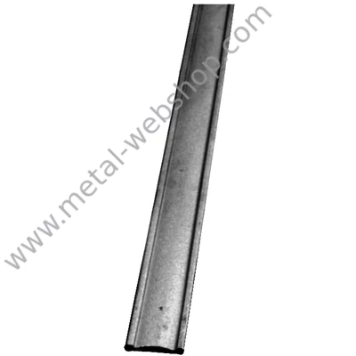 Korlát profil, domború, 40x8mm, 3m (251)
