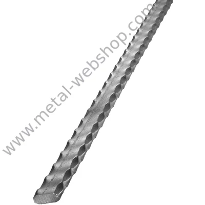 Mángorolt laposacél, 4 élen, 12x6mm, 3m (373)