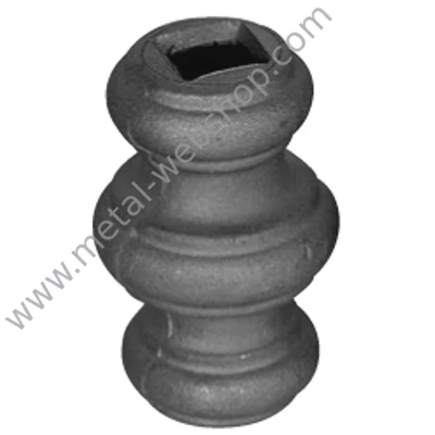 Pálcadísz, 12x12mm négyzetacélra (020)