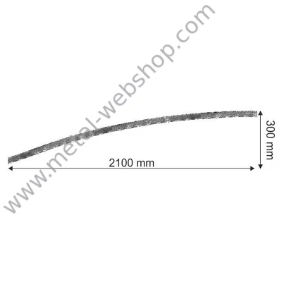 Kétszárnyú kapu tetőív, 