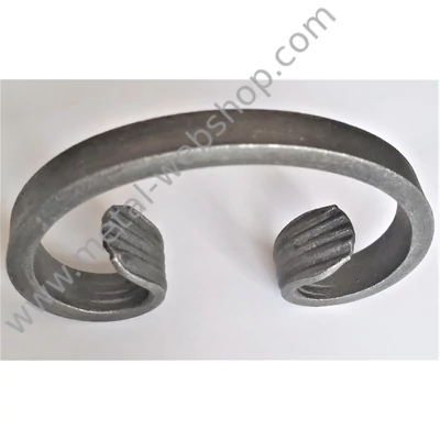 Kovácsolt C elem, 75x125mm, 12x6mm (018/E)