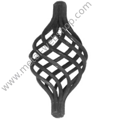 Kosárforma, sűrű, 12x12mm négyzetacélhoz (584)