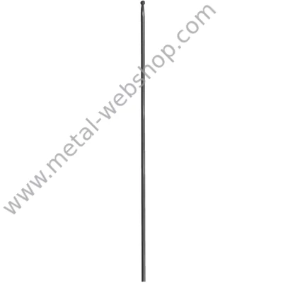 Kerítéspálca köracélból,  golyós kovácsolt-csúszdísszel, 12mm, 950mm (05.414.01)