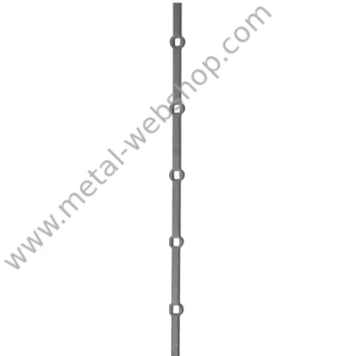 Lyukasztott négyzetacél, 12x12mm, 2m (378)