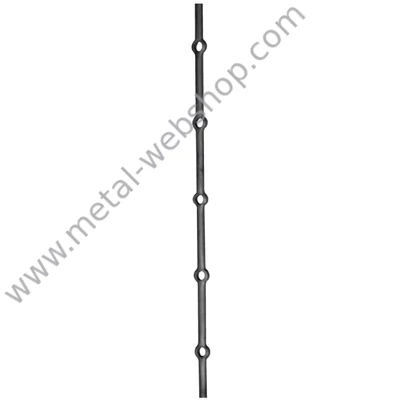 Lyukasztott köracél, 12mm, 2m (380)