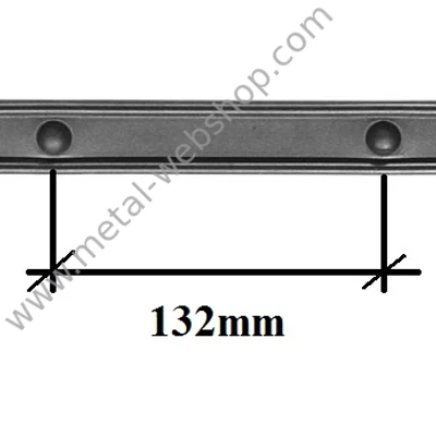 Álszegecselt b-vas, laposacél, 30x8mm (420)