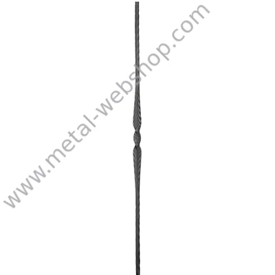 Modern design pálca mángorolt négyzetacélból (040/A)