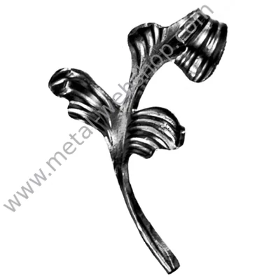 Kovácsolt díszlevél (617)