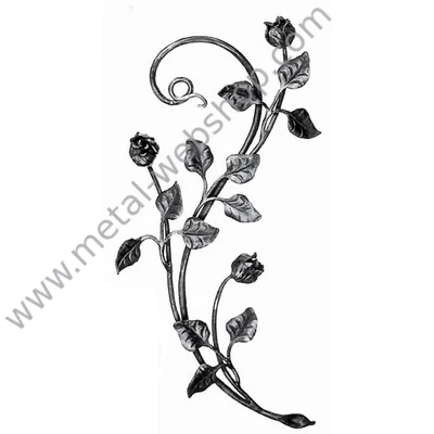 Kézi kovácsolt virágmotívum (681)