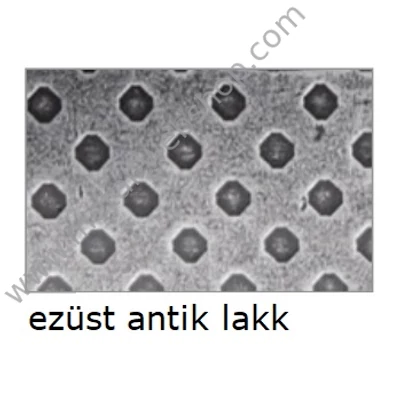 CADORE kovácsolt kilincs rozettákkal, biztonsági záras lyukkal, galvanizált, ezüst antik lakkozott (847)