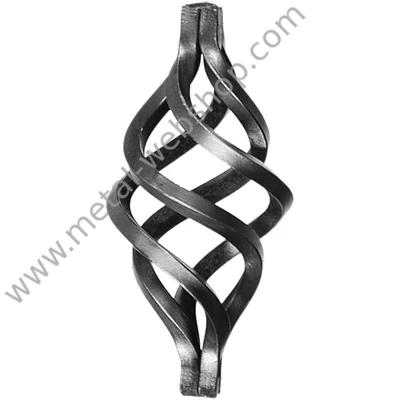 Kosárforma, 12x12mm négyzetacélhoz (021/A)