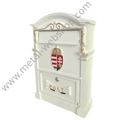 Postaláda, címeres, fehét (039/G)
