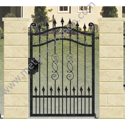 DUNA kovácsoltvas nagy-és kiskapu, kerítésmező