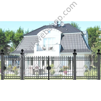 Klasszikus elem, díszrozettával mindkét oldalon, szegecselt (304)