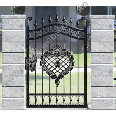 SZÉPASSZONY kovácsoltvas nagy-és kiskapu, kerítésmező