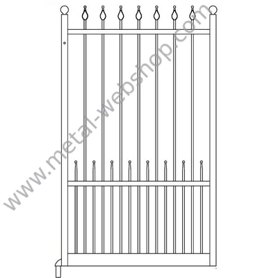 ARGO kovácsoltvas kiskapu standard méretben gyártva