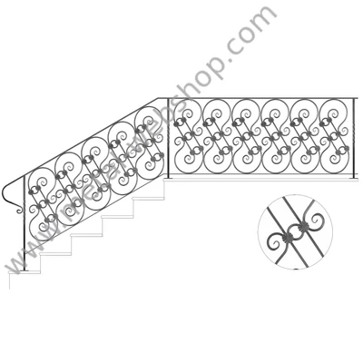 Kovácsoltvas korlát