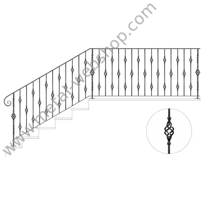 Kosárformás pálca, sima (003/A)