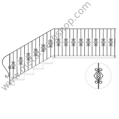 Kovácsoltvas korlát
